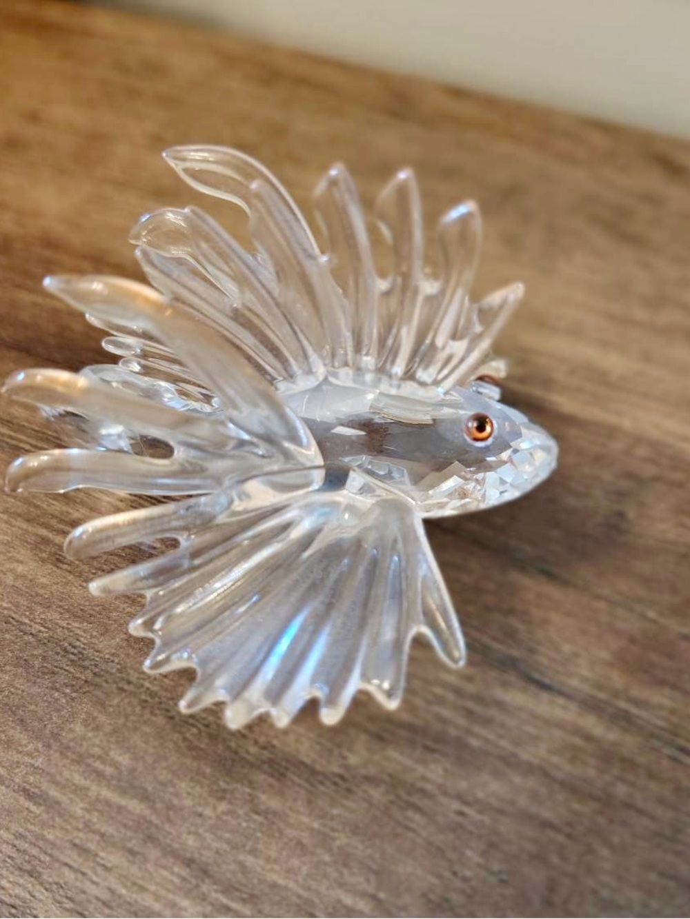 Swarovski Crystal Clear Lion Fish South Sea Figurine - 3” X 2” - Picture 7 of 14
